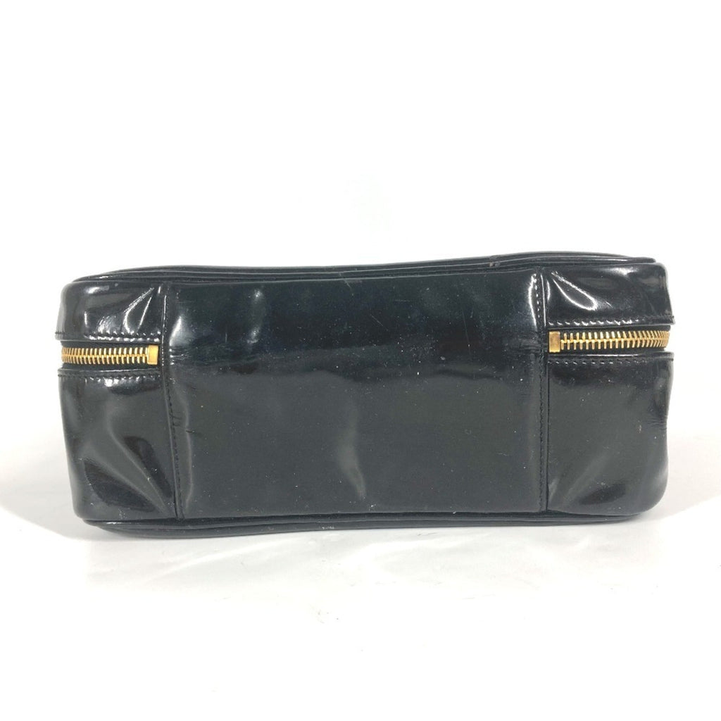 Chanel Black Leather Handbag Vanity Bag