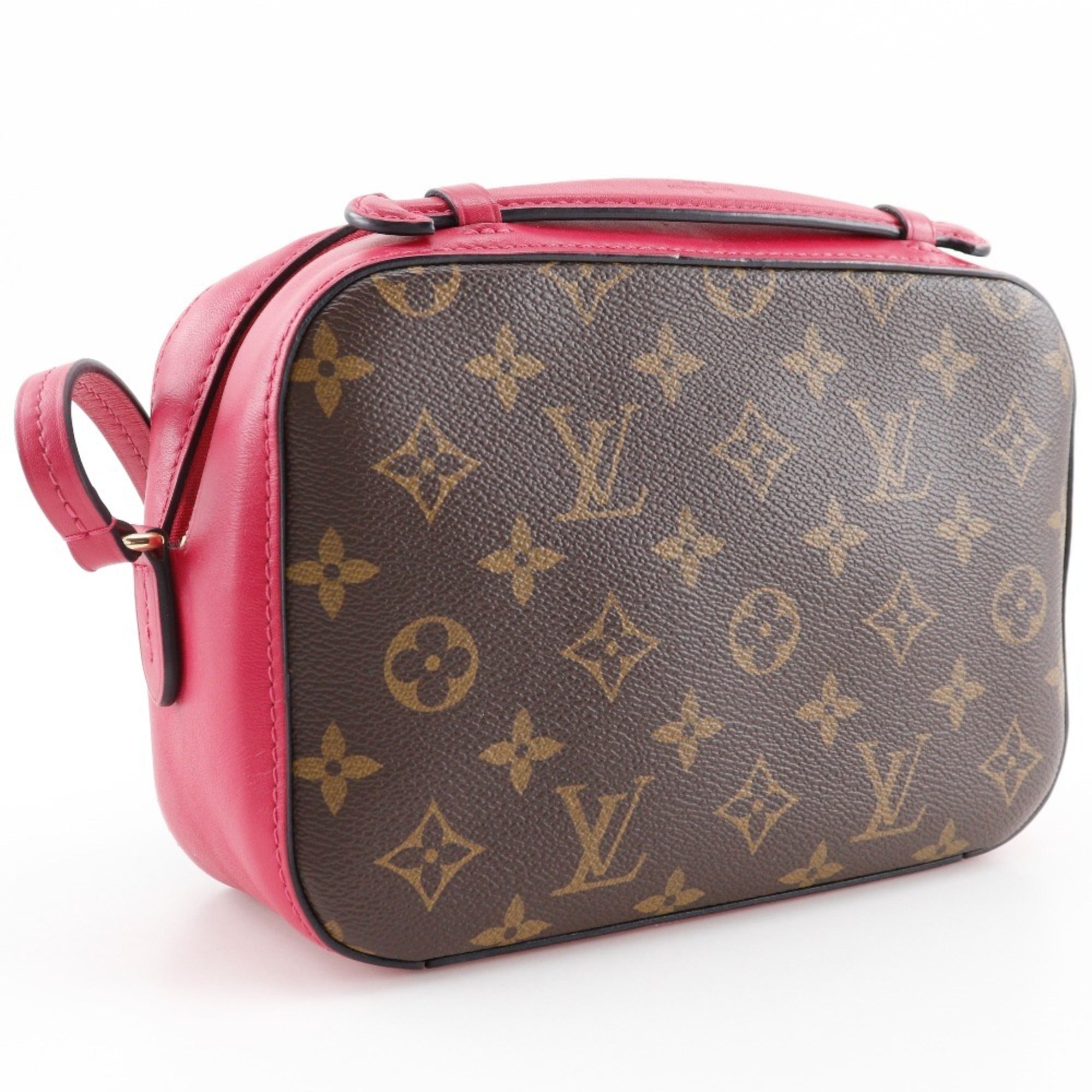Louis Vuitton Brown Red Color Monogram Shoulder Bag