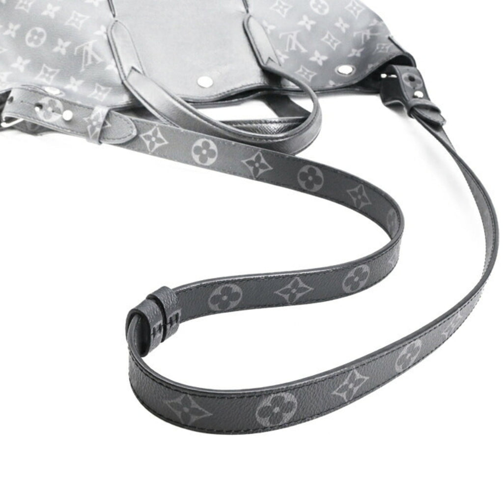Louis Vuitton Black Noir Taigarama Handbag Shoulder Bag Tote Bag