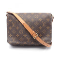 Louis Vuitton Brown Pvc Leather Handbag Shoulder Bag