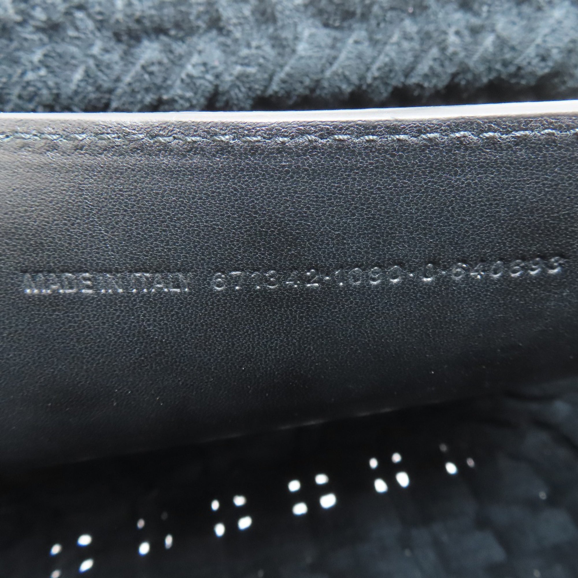 Balenciaga Black Pile Fabric Hand
