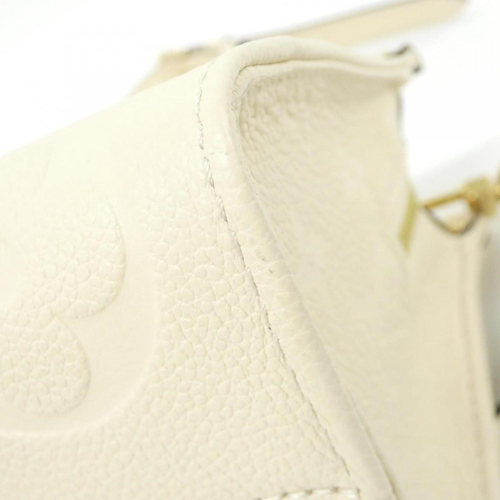 Louis Vuitton Cream Leather Handbag
