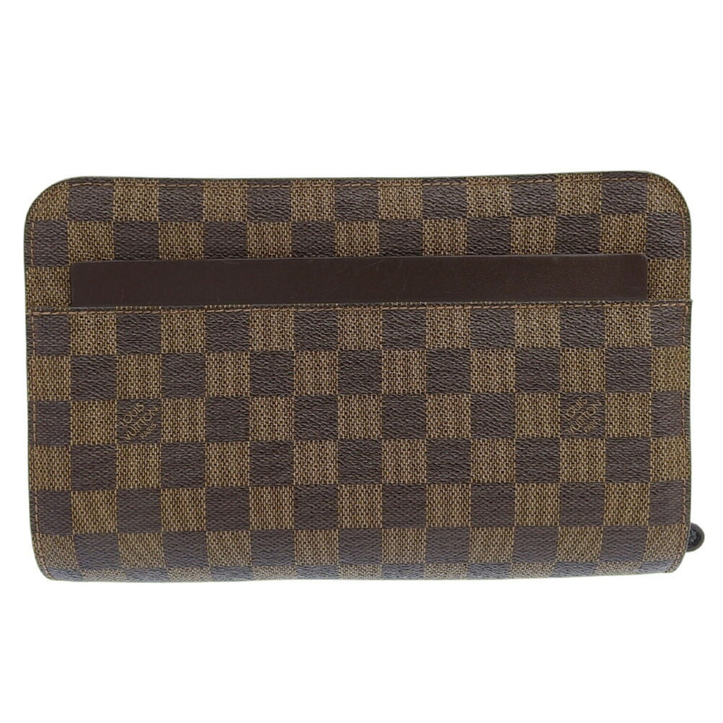 Louis Vuitton Damier Canvas Ebene Pvc Clutch Bag