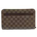 Louis Vuitton Damier Canvas Ebene Pvc Clutch Bag