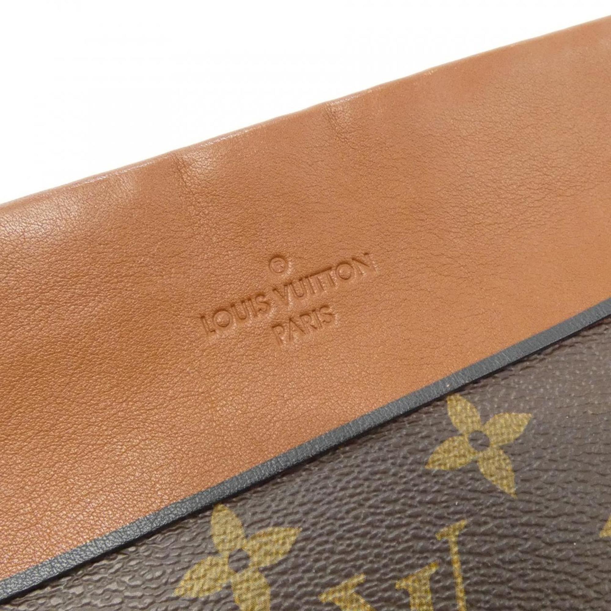 Louis Vuitton Caramel Marron Monogram Monogram Coated Canvas Handbag Pochette