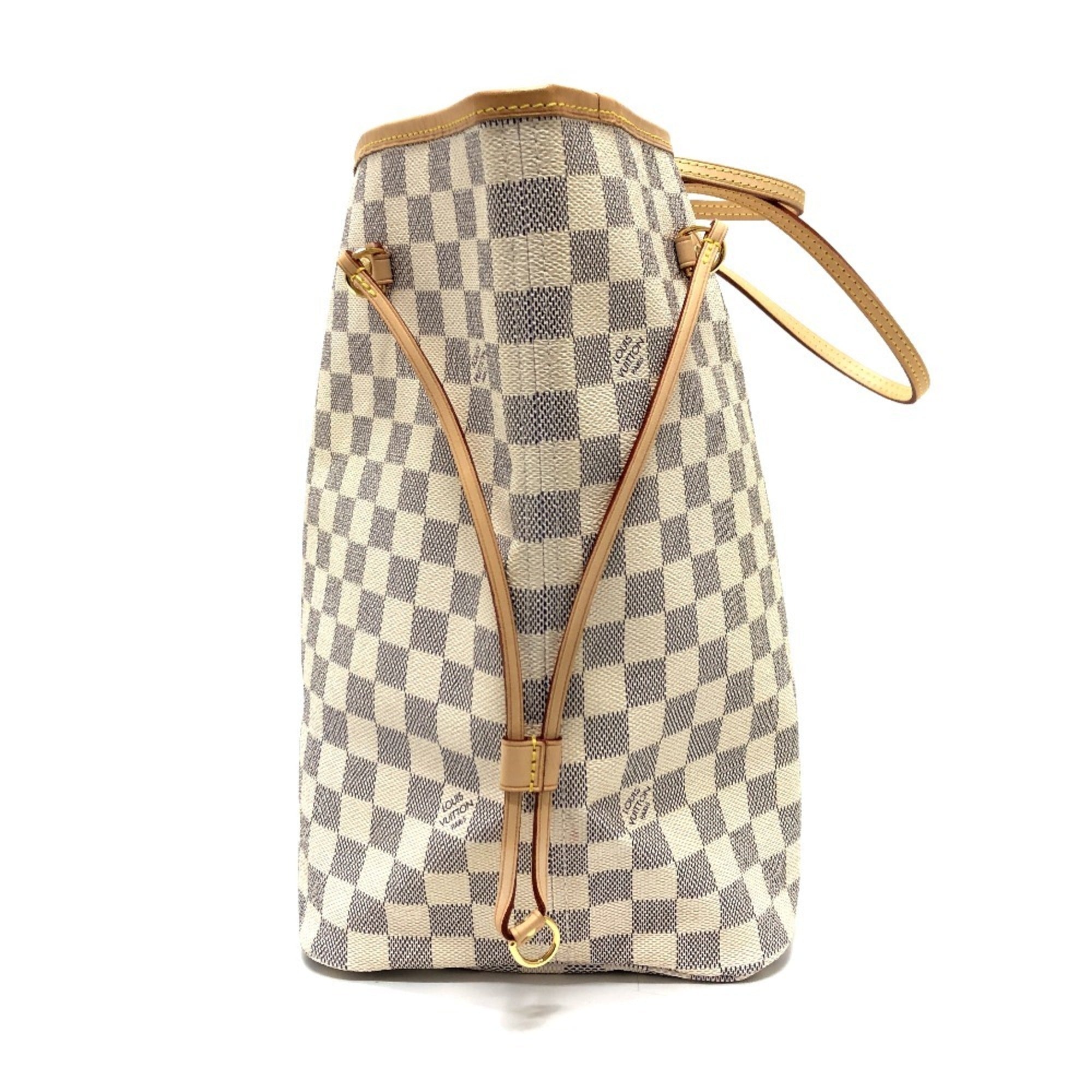 Louis Vuitton Azur White Damier Azur Shoulder Bag Tote Bag
