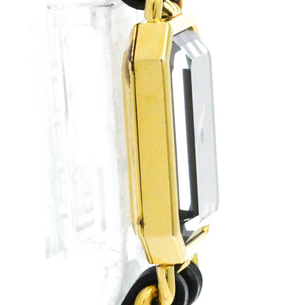 Chanel Premiere Rock Quartz Watch Plated Metal And Leather Watch