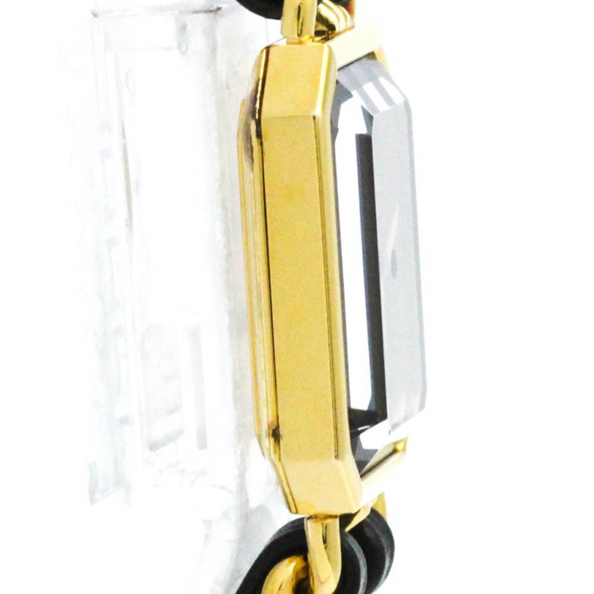 Chanel Premiere Rock Quartz Watch Plated Metal And Leather Watch