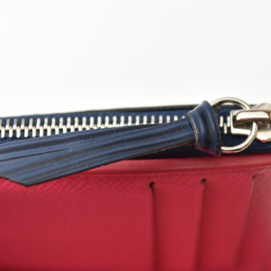 Louis Vuitton Epi Blue Epi Leather Wallet (Tri-Fold)