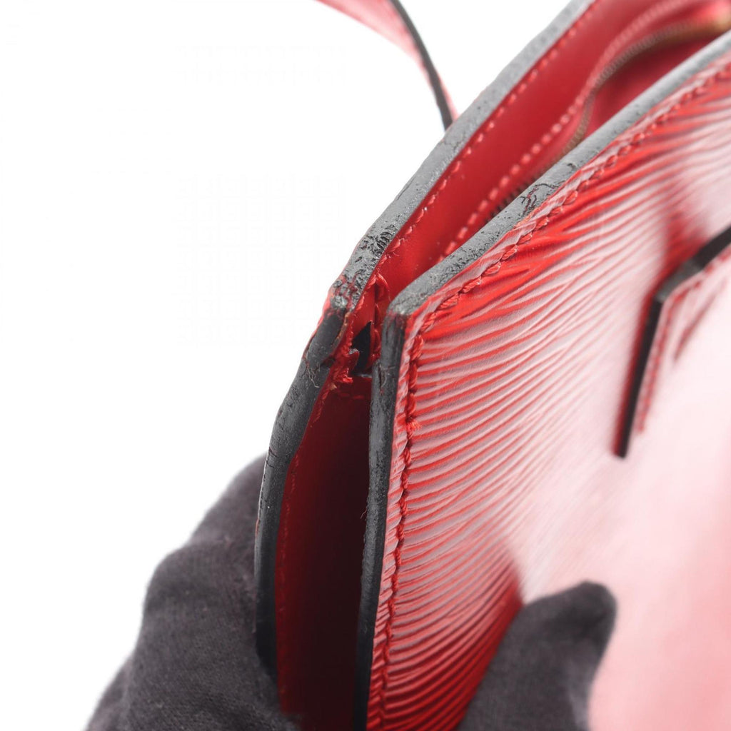 Louis Vuitton Castilian Red Red Color Epi Leather Handbag Shoulder Bag