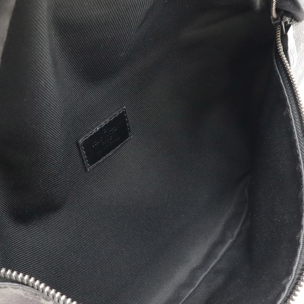 Louis Vuitton Black Gray Multi-Color Monogram Leather Pouch