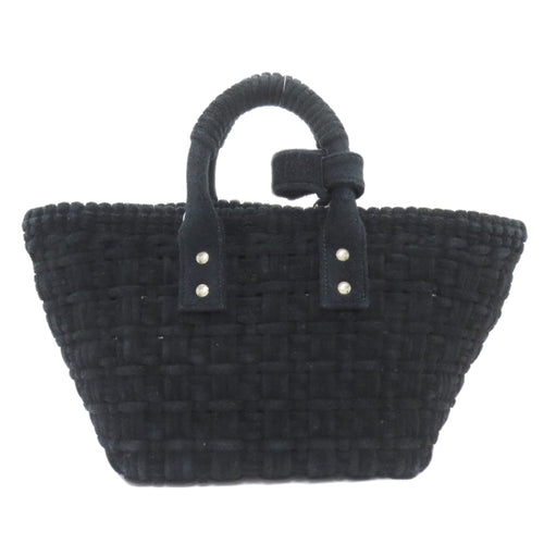 Balenciaga Black Pile Fabric Hand