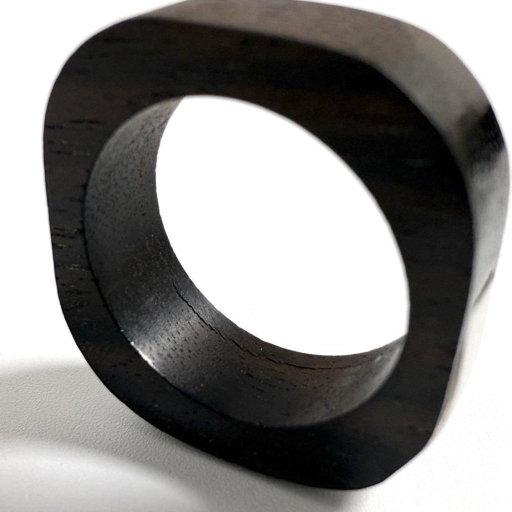 Louis Vuitton Metal Wood Band Ring