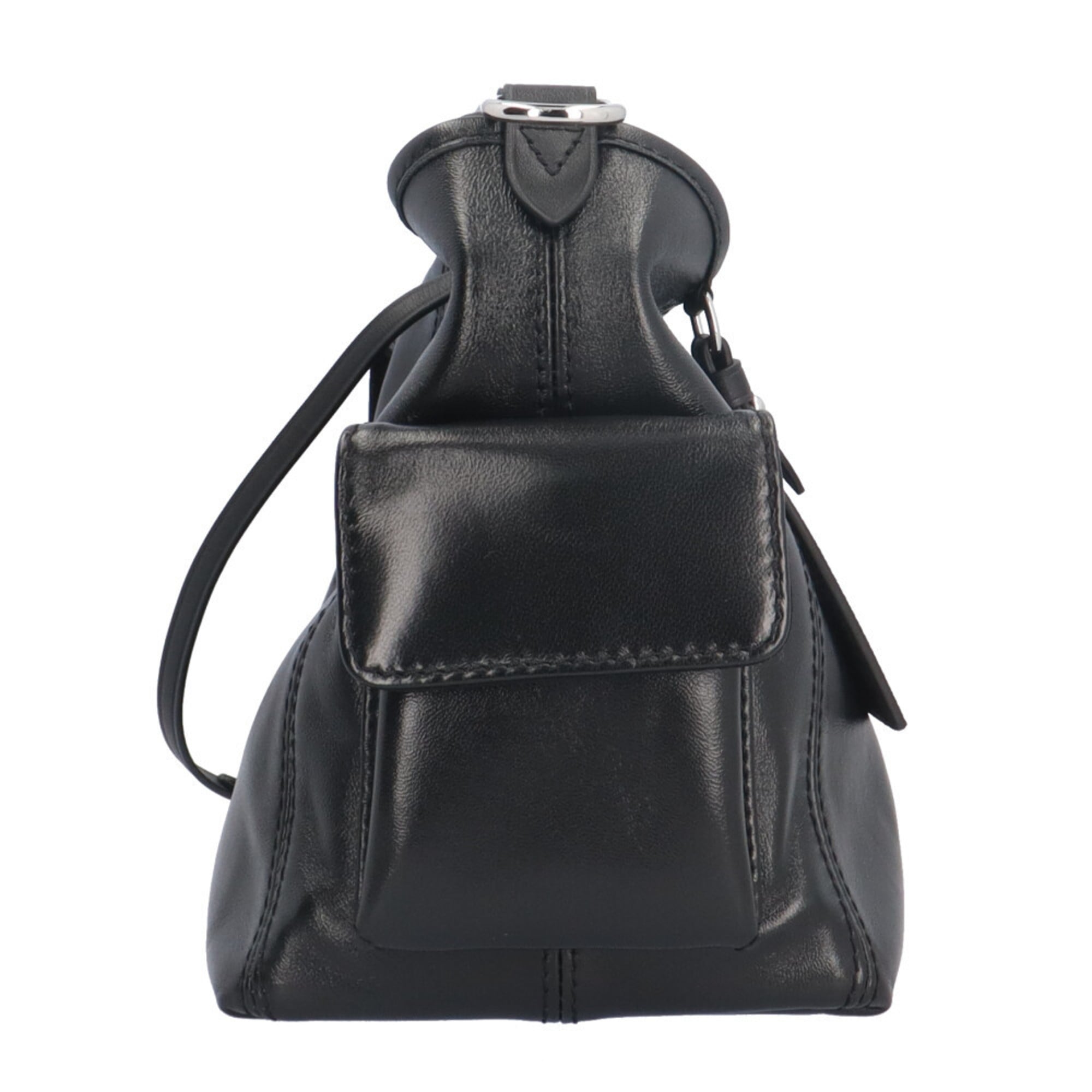 Louis Vuitton Black Leather Shoulder Bag