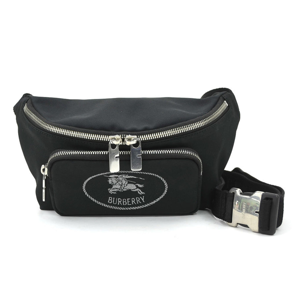 Burberry Black Nylon Canvas Fanny Pack