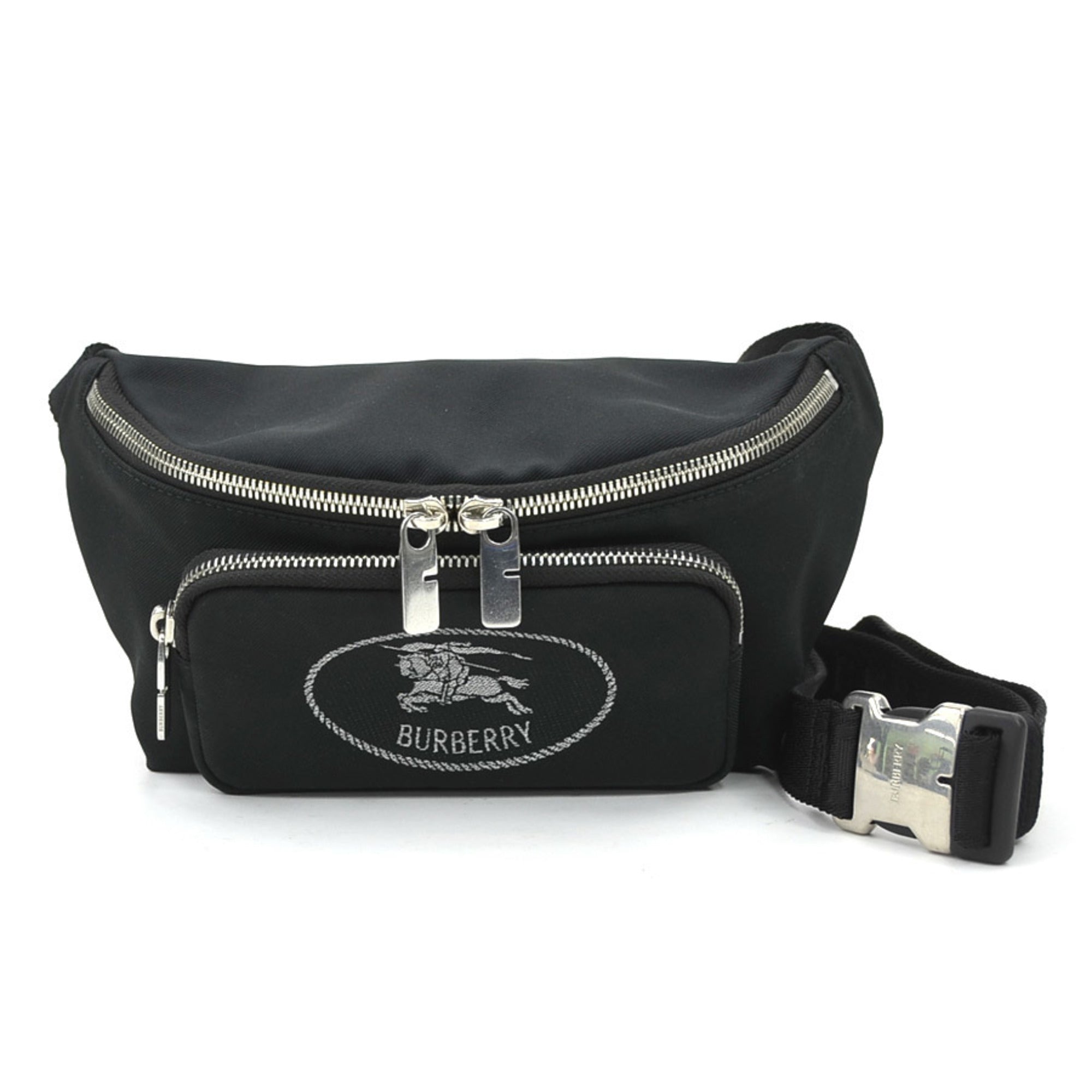 Burberry Black Nylon Canvas Fanny Pack