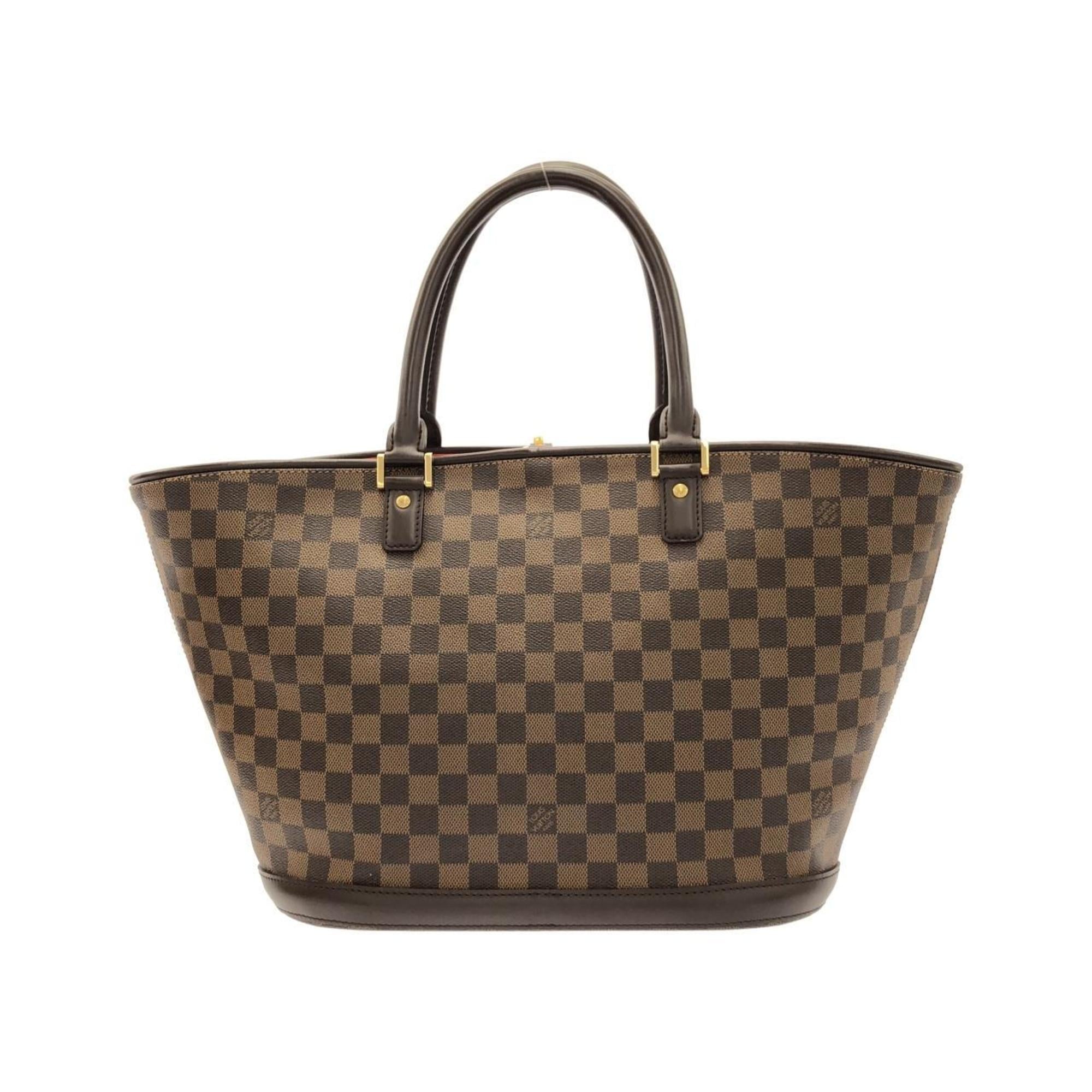Louis Vuitton Brown Coated Canvas Handbag