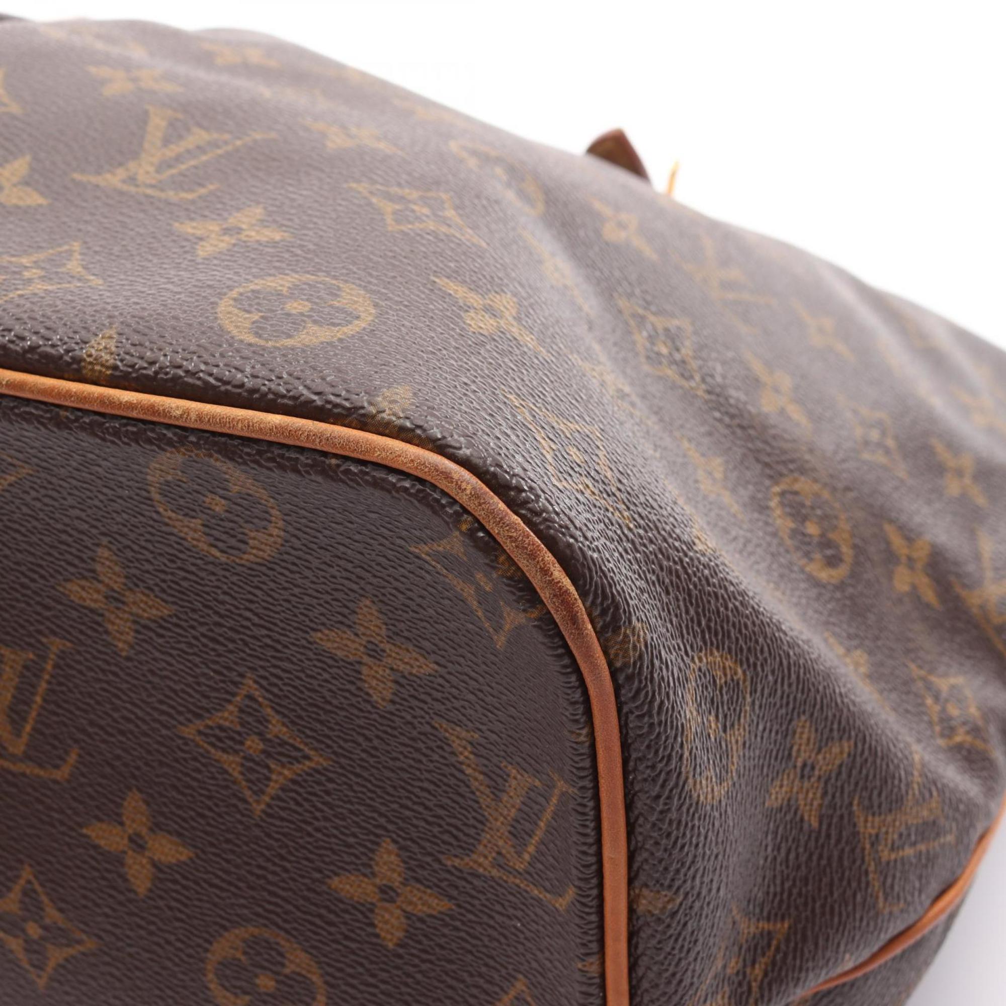 Louis Vuitton Brown Pvc Coated Canvas Leather Shoulder Bag