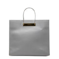 Balenciaga Gray Metal Leather Handbag Tote