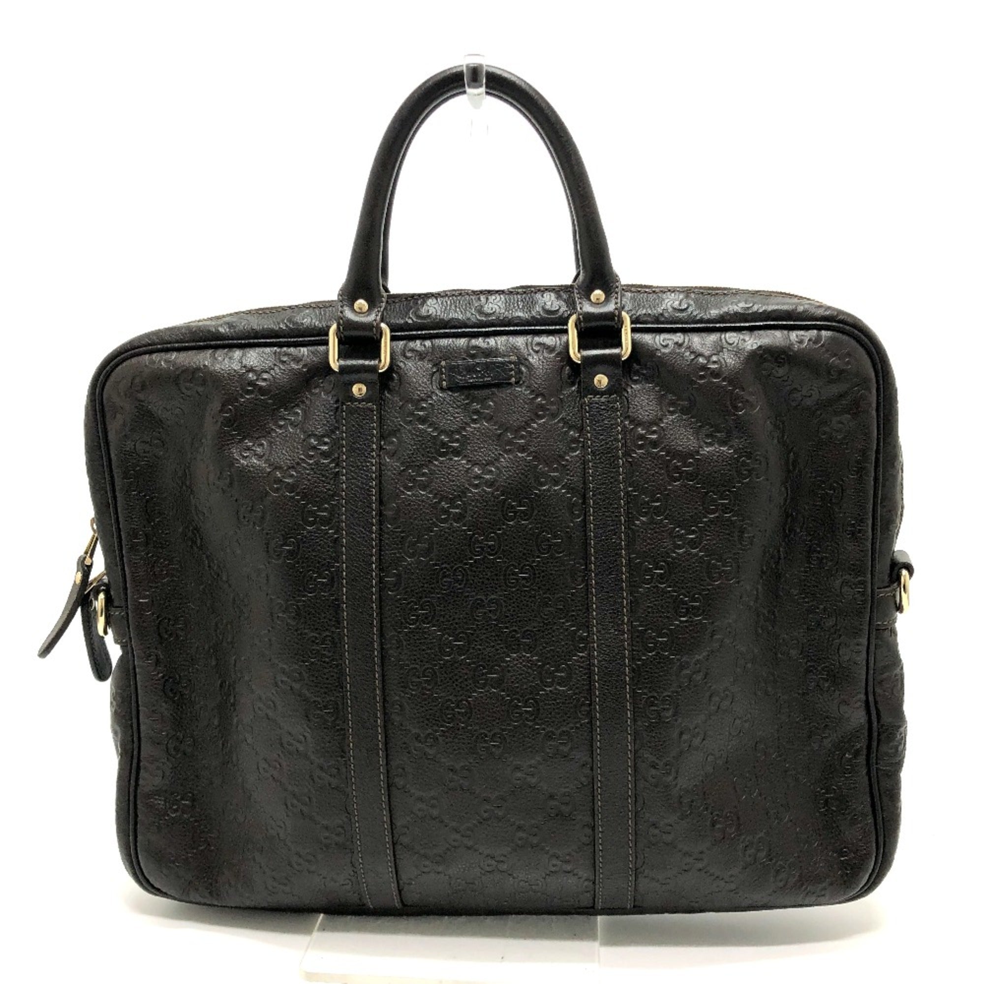 Gucci Brown Leather Briefcase (Pre-Owned)
