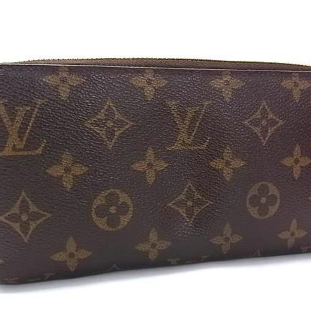 Louis Vuitton Brown Pvc Leather Long Wallet