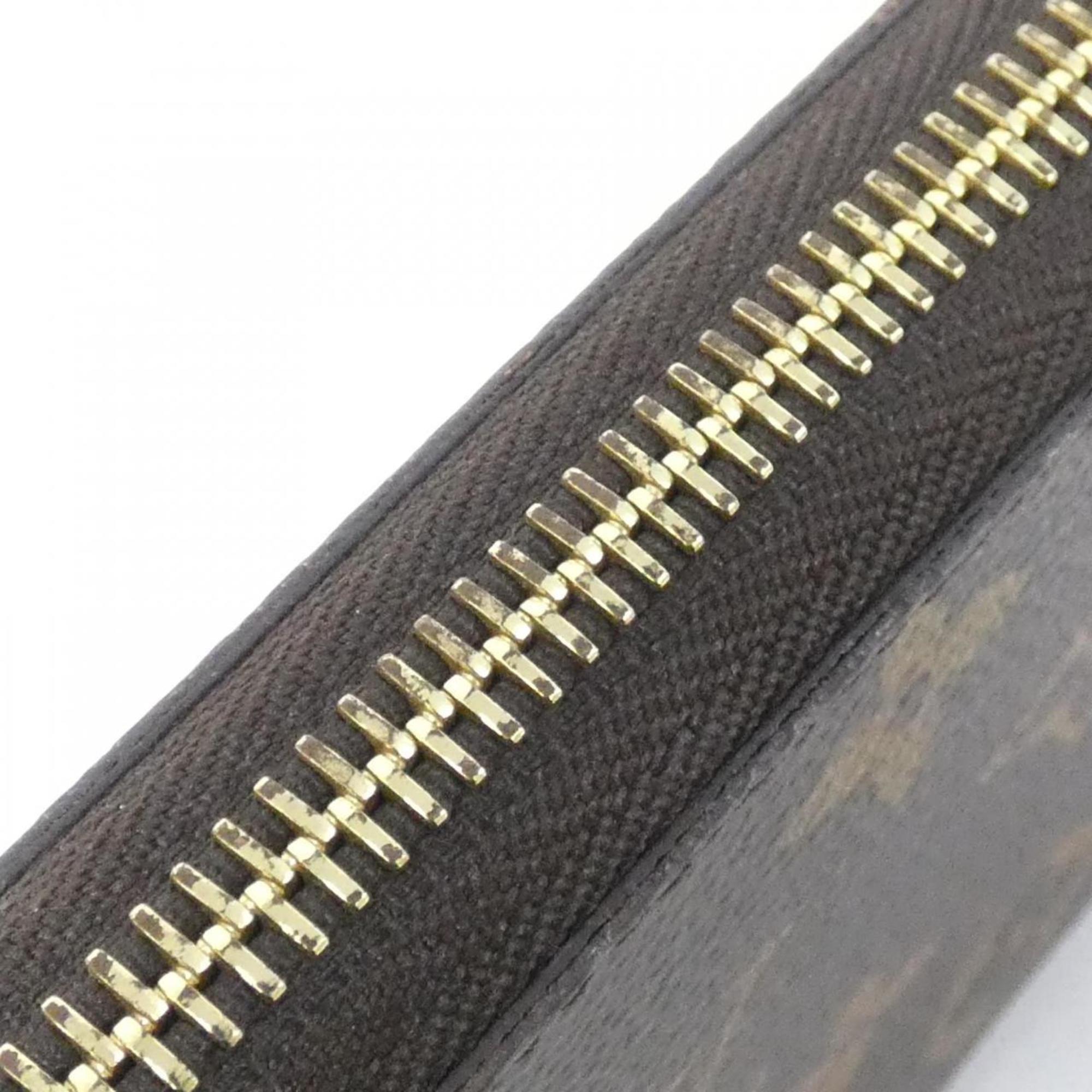 Louis Vuitton Marron Coated Canvas Long Wallet