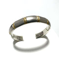 Celine Silver Yellow Gold (18K) Platinum Band Ring