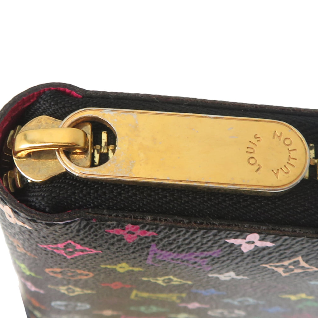 Louis Vuitton Noir Monogram Multicolore Long Wallet