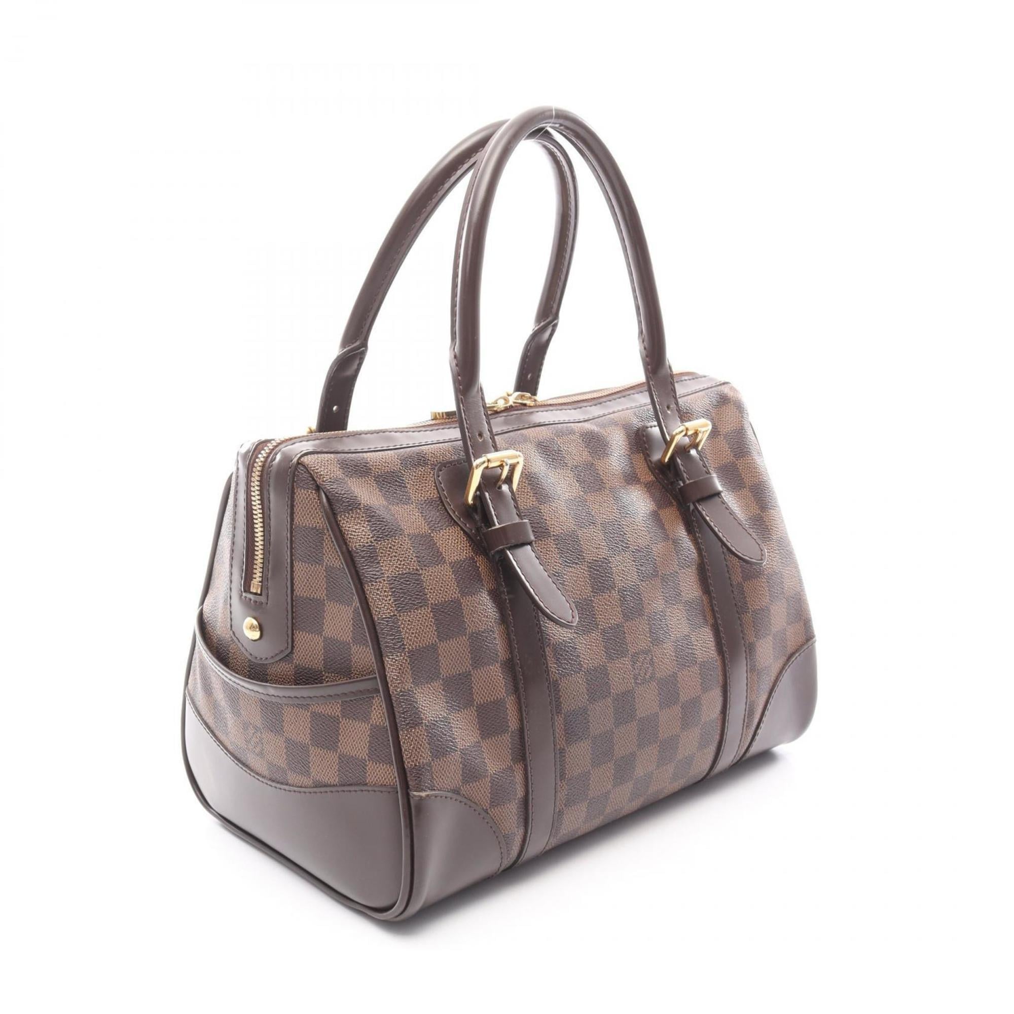 Louis Vuitton Brown Coated Canvas Leather Handbag