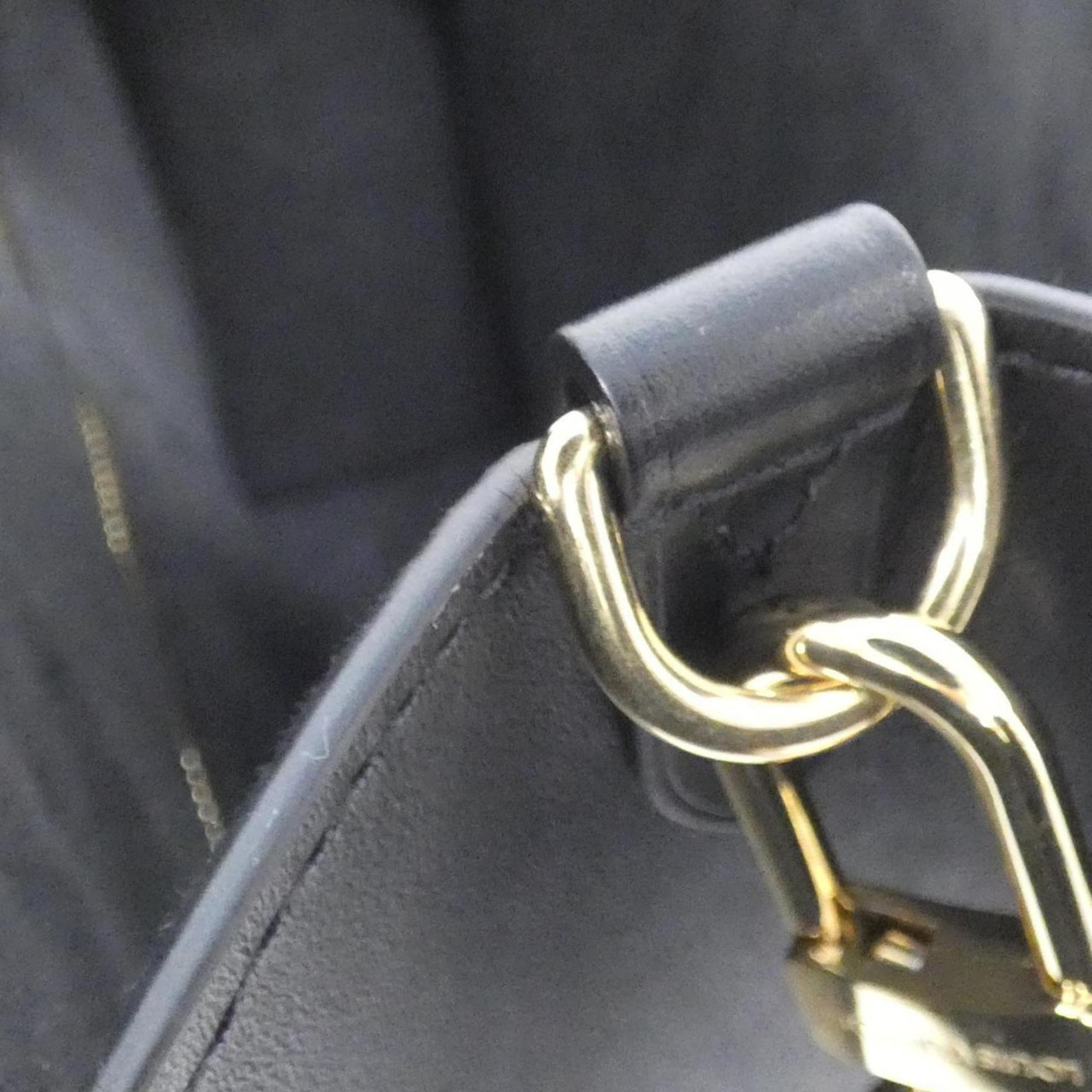 Louis Vuitton Black Leather Handbag