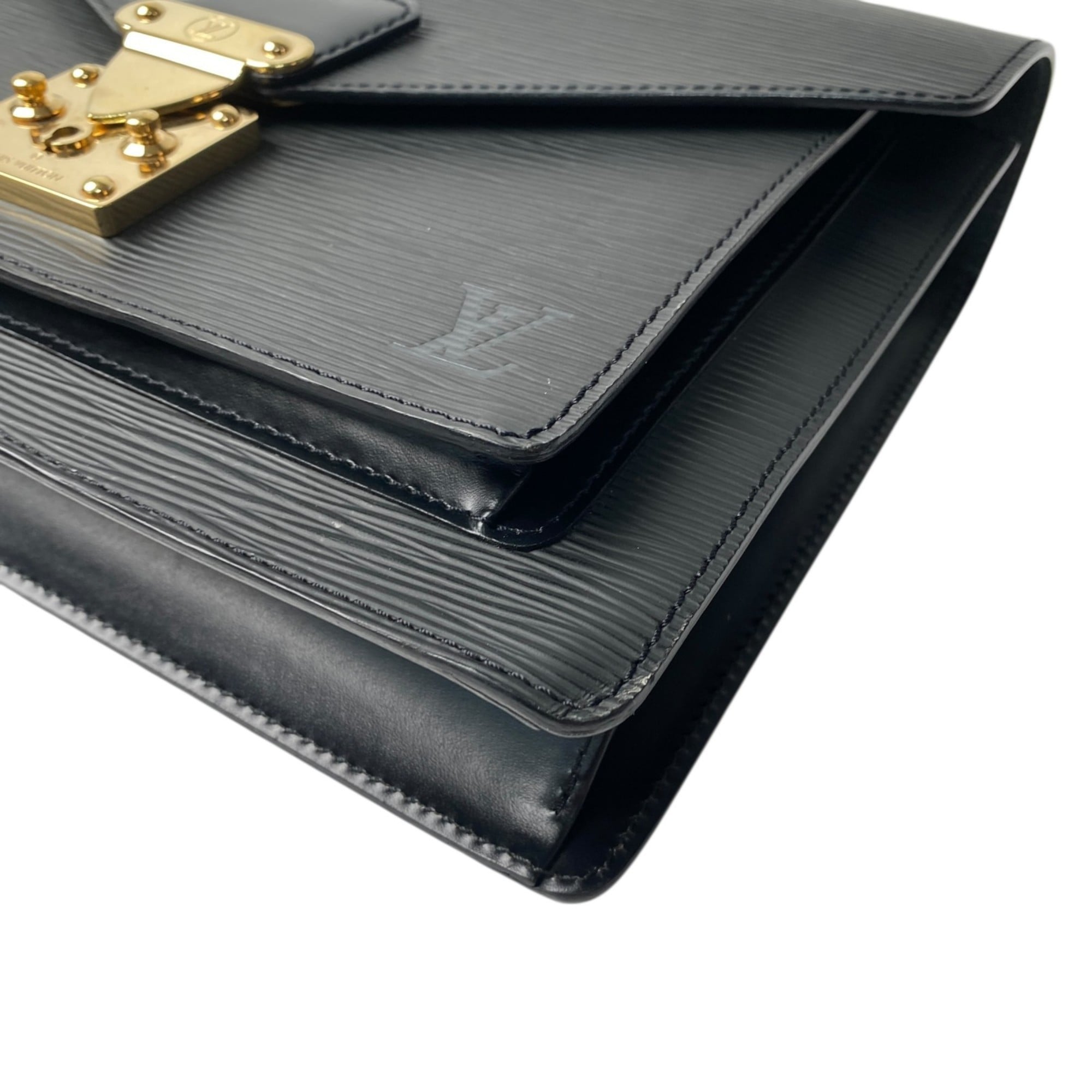 Louis Vuitton Black Noir Epi Leather Handbag Shoulder Bag