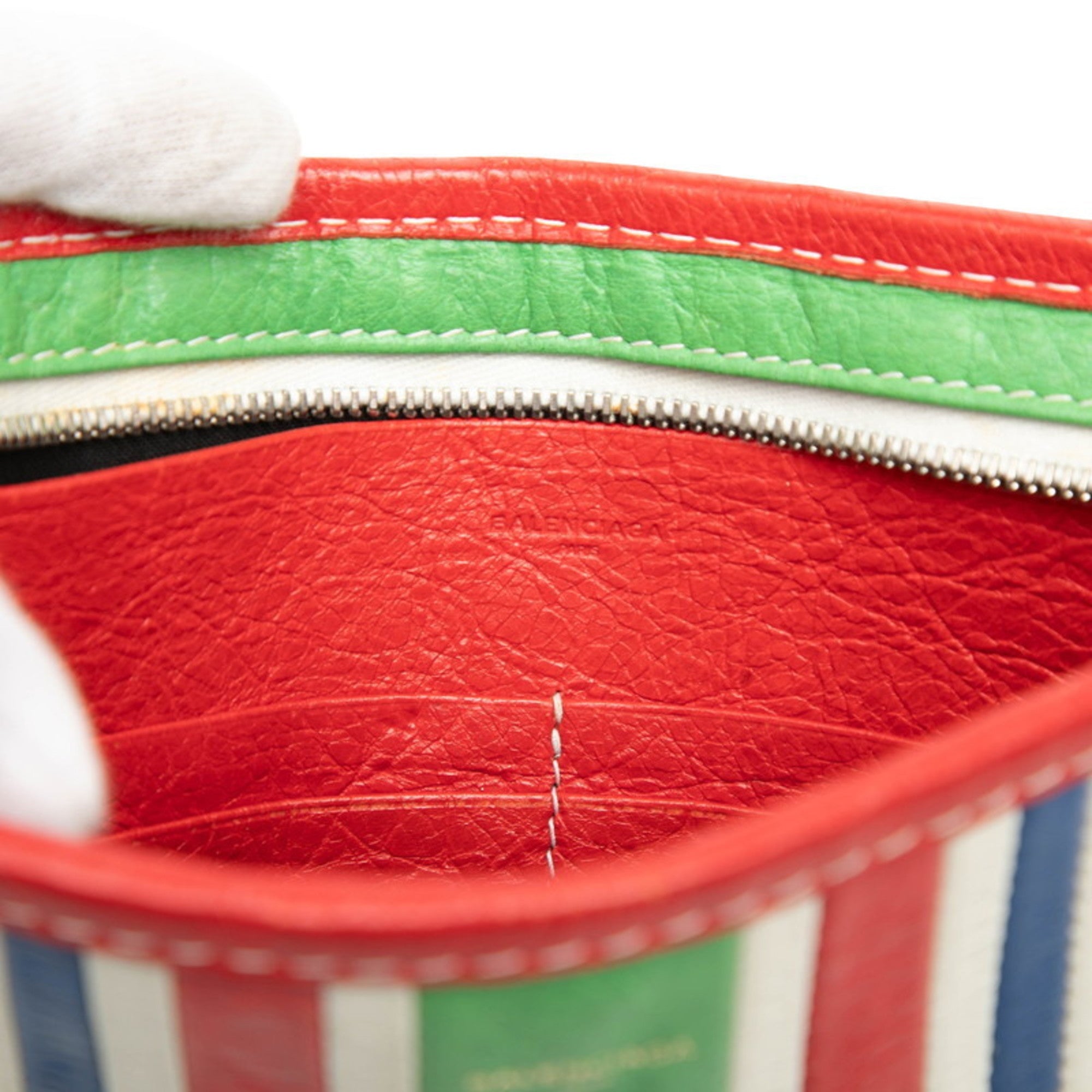 Balenciaga Multi-Color Leather Pochette Shoulder