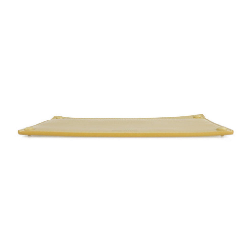 Fendi Cream Yellow Leather Pouch