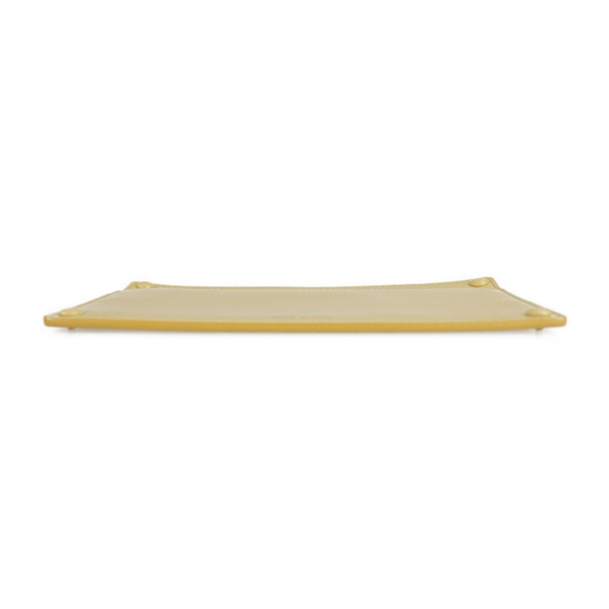 Fendi Cream Yellow Leather Pouch