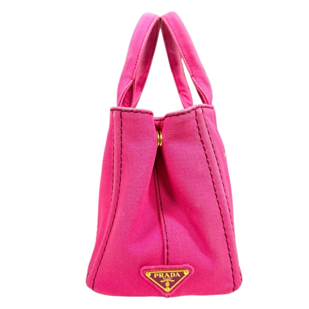 Prada Pink Canvas Shoulder Bag