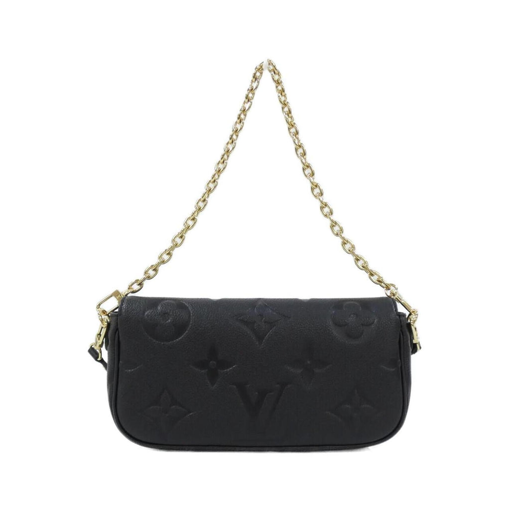 Louis Vuitton Black Leather Shoulder Bag