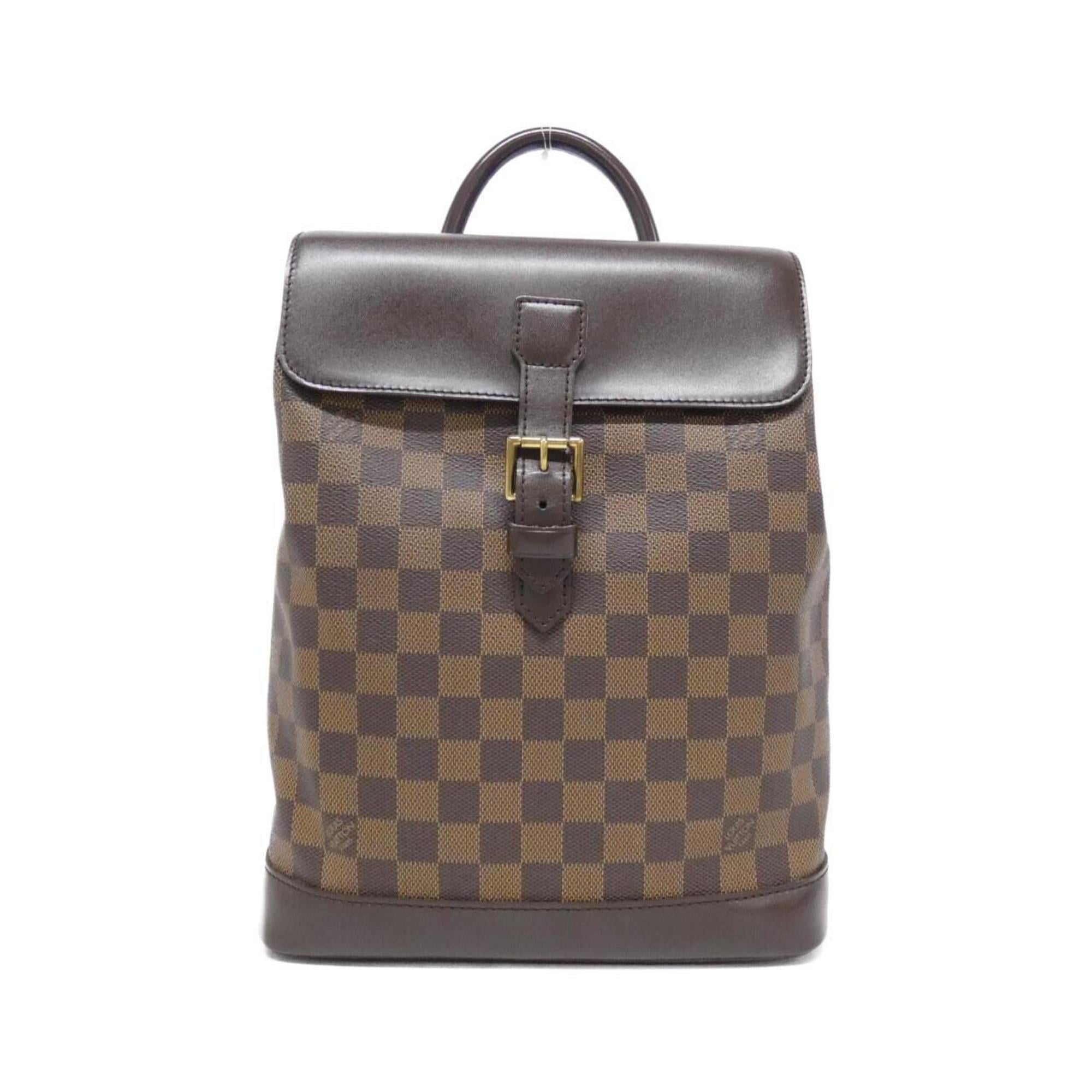 Louis Vuitton Brown Coated Canvas Backpack