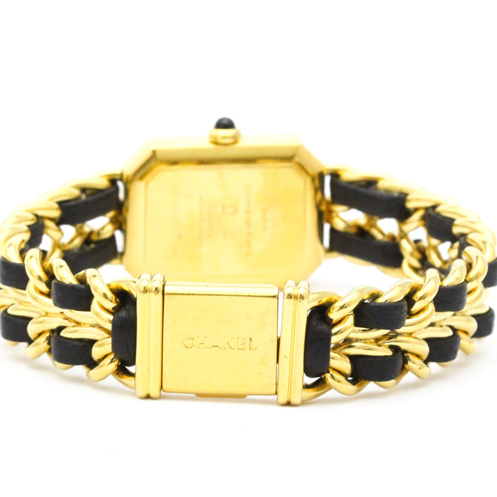 Chanel Premiere Rock Quartz Watch Plated Metal And Leather Watch