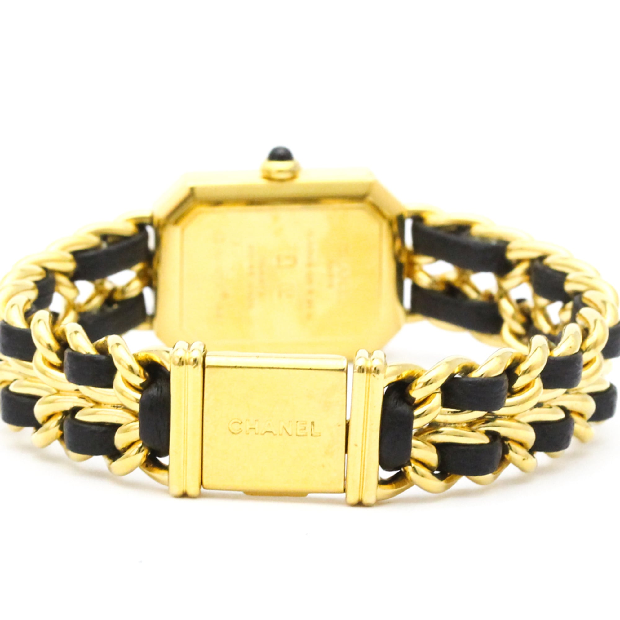Chanel Premiere Rock Quartz Watch Plated Metal And Leather Watch