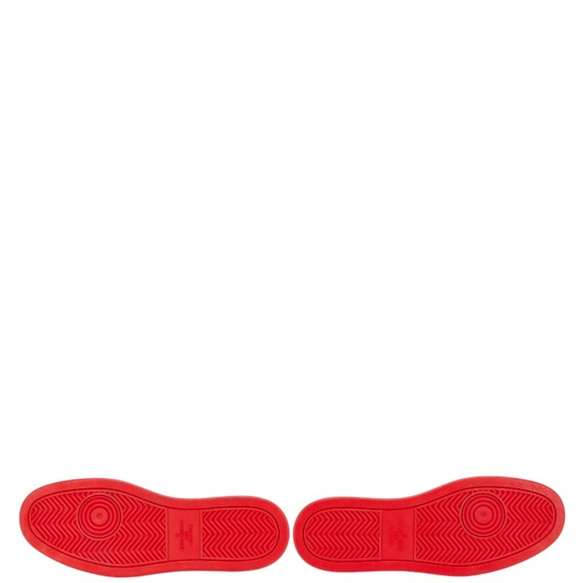 Louis Vuitton Red Color White Sneakers