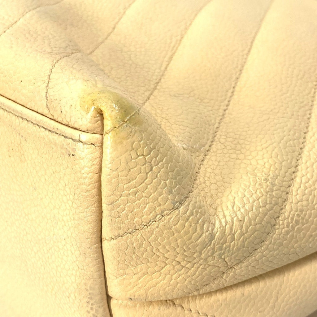 Chanel Yellow Leather Shoulder Bag