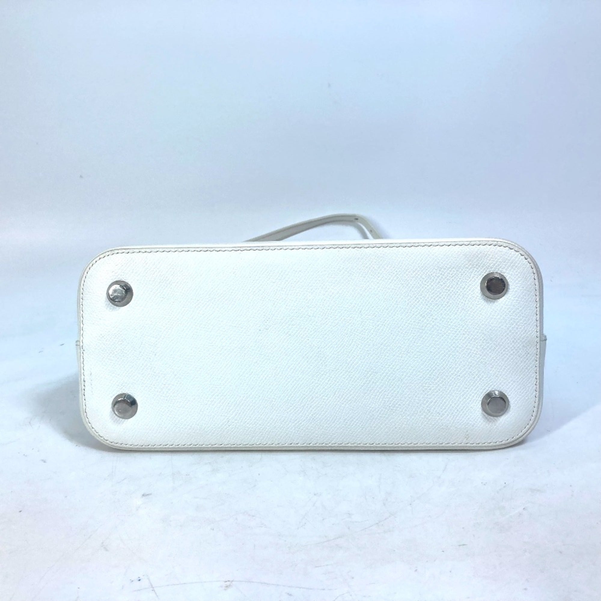 Balenciaga White Leather Hand