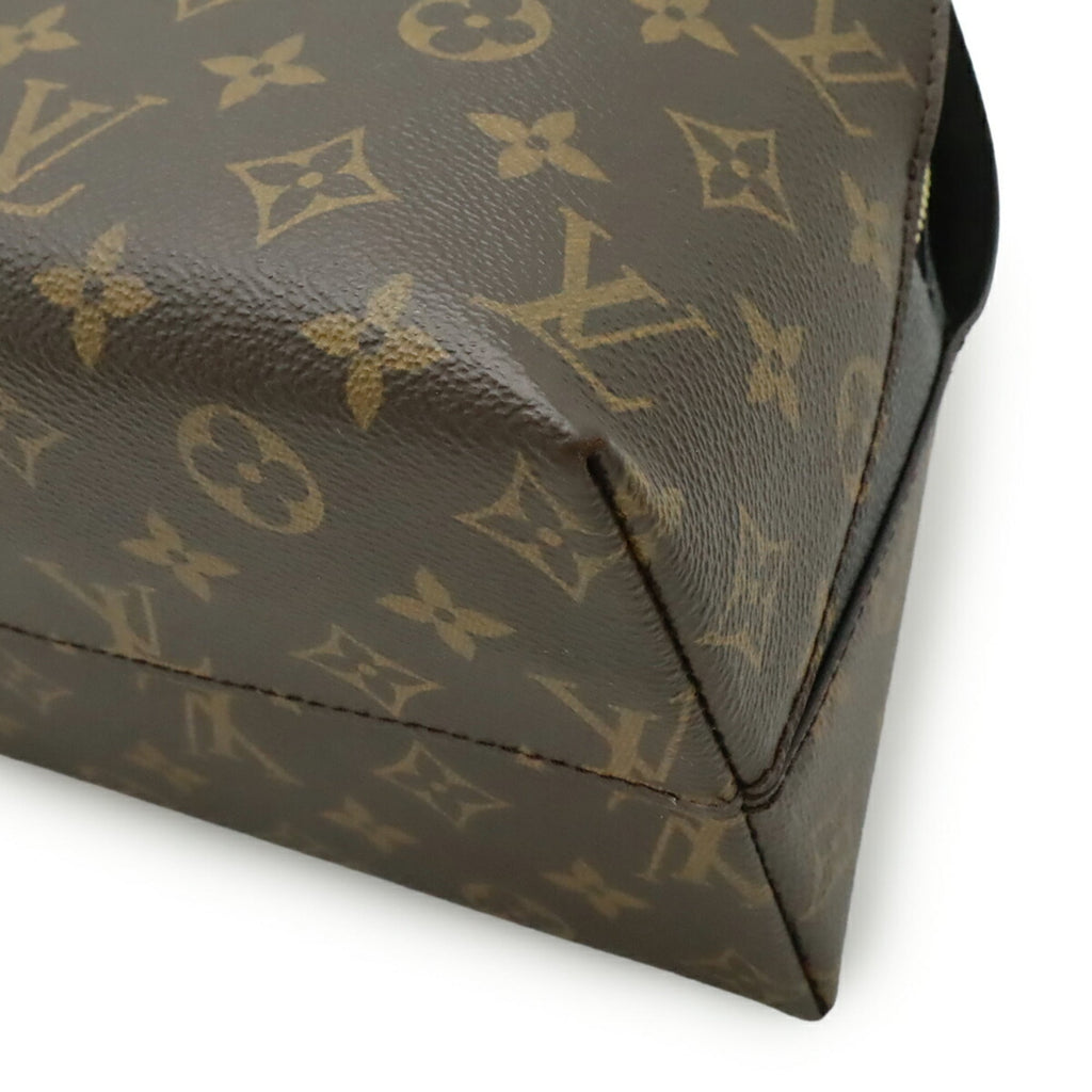 Louis Vuitton Noir Monogram Canvas Leather Handbag Shoulder Bag
