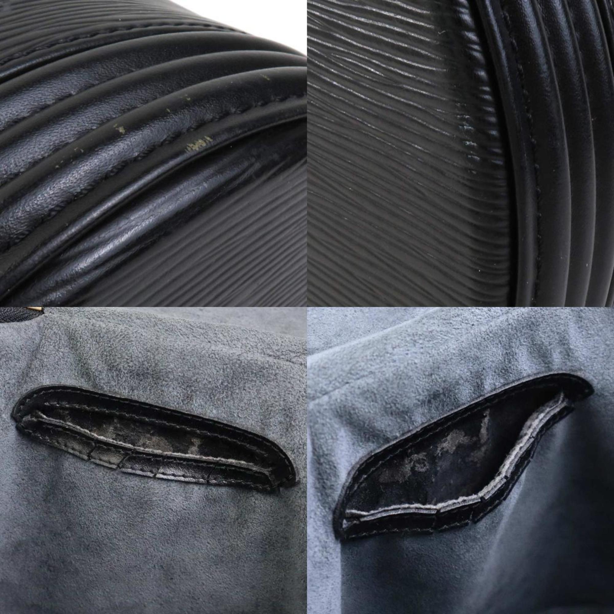 Louis Vuitton Noir Epi Leather Handbag