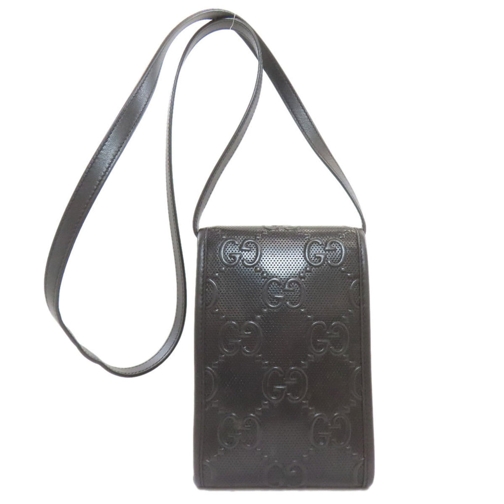 Gucci Black Leather Shoulder Bag (Pre-Owned)