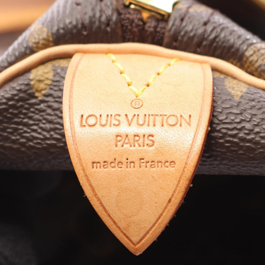 Louis Vuitton Brown Coated Canvas Leather Boston Bag