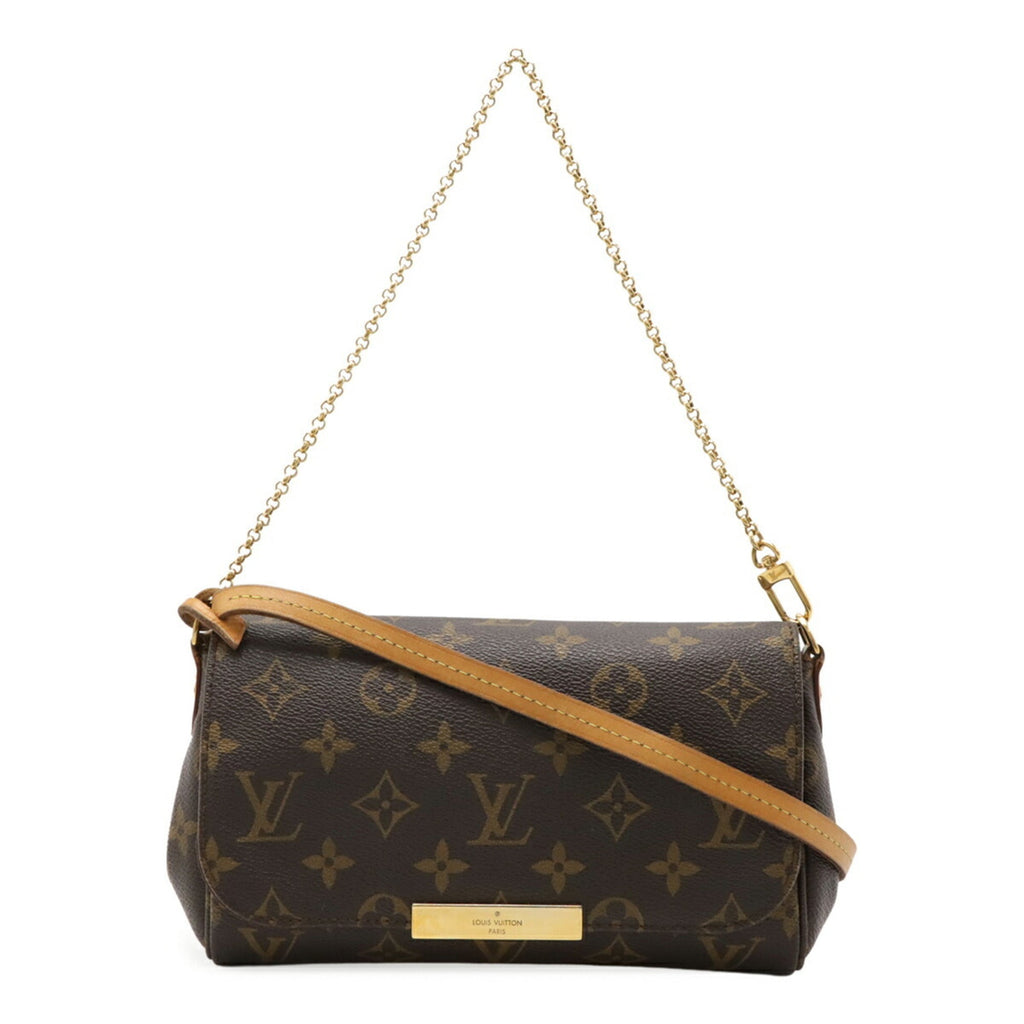 Louis Vuitton Brown Monogram Clutch Bag Pouch Shoulder Bag