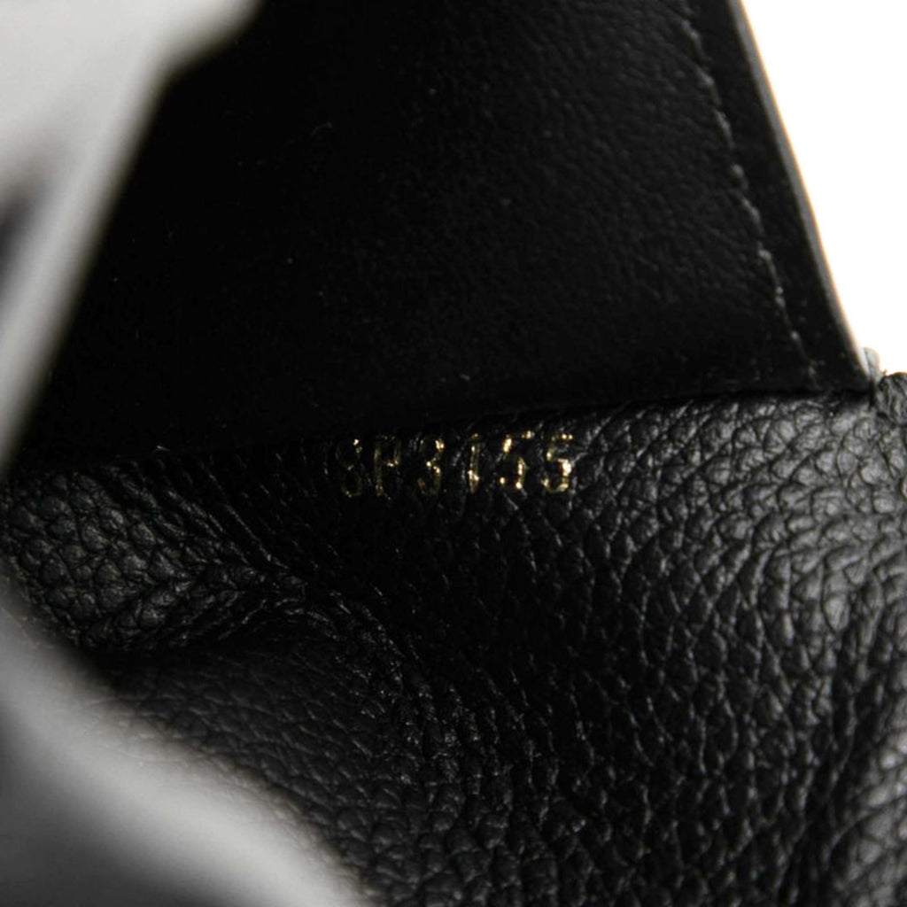 Louis Vuitton Black Noir Leather Wallet (Tri-Fold)