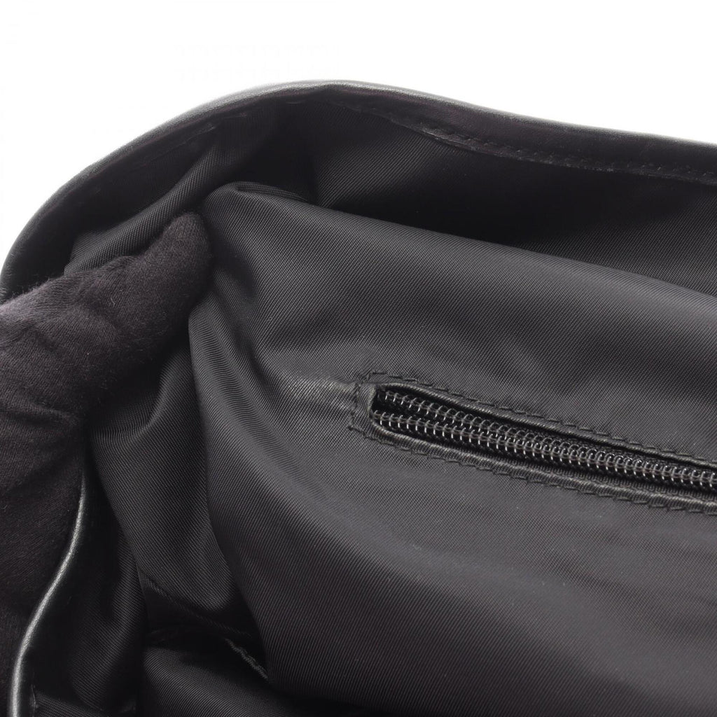 Gucci Black Nylon Leather Handbag Tote Bag (Pre-Owned)