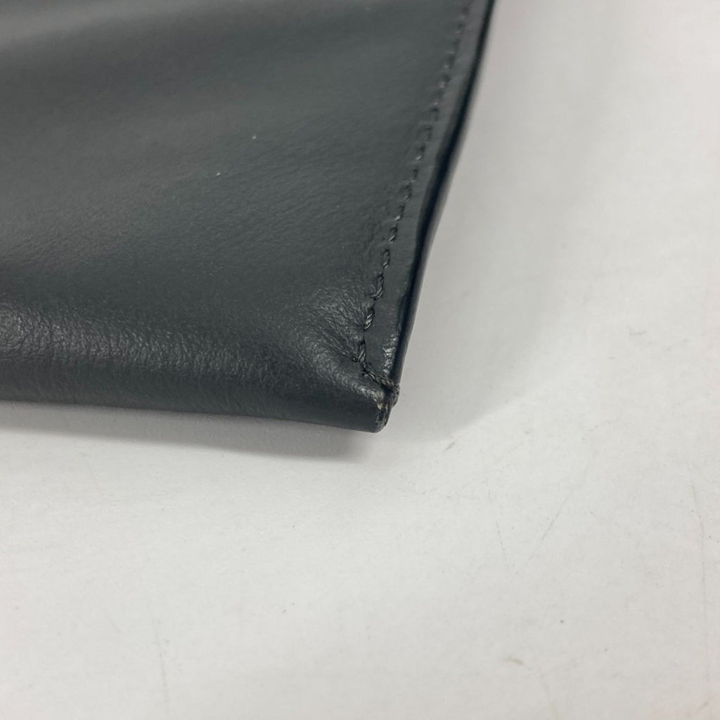 Fendi Gray Leather Clutch Bag